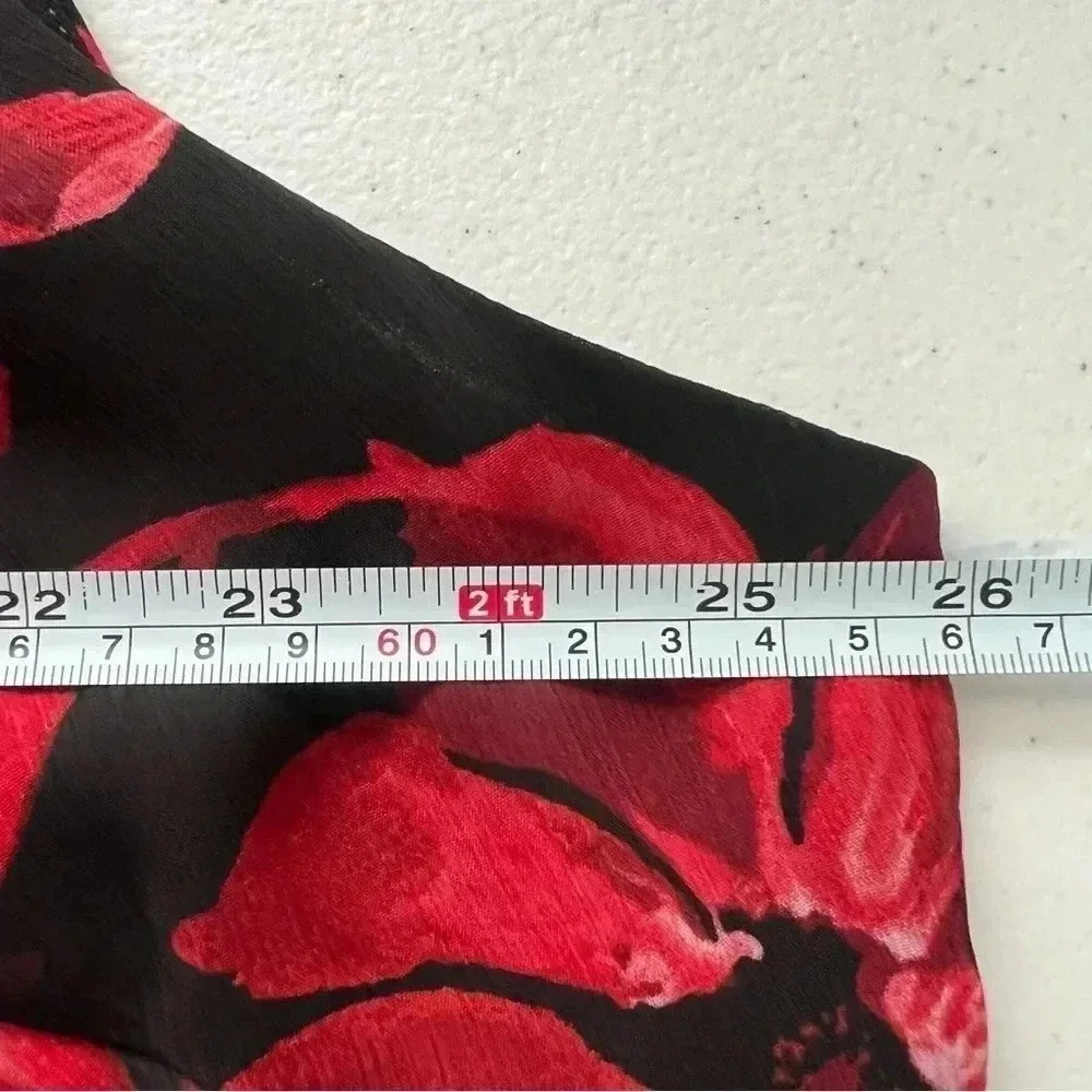 Studio‎ I Floral Chiffon Flowy Round Neck Sleeveless Romantic Maxi Dress Sz 22WP - Picture 6 of 10